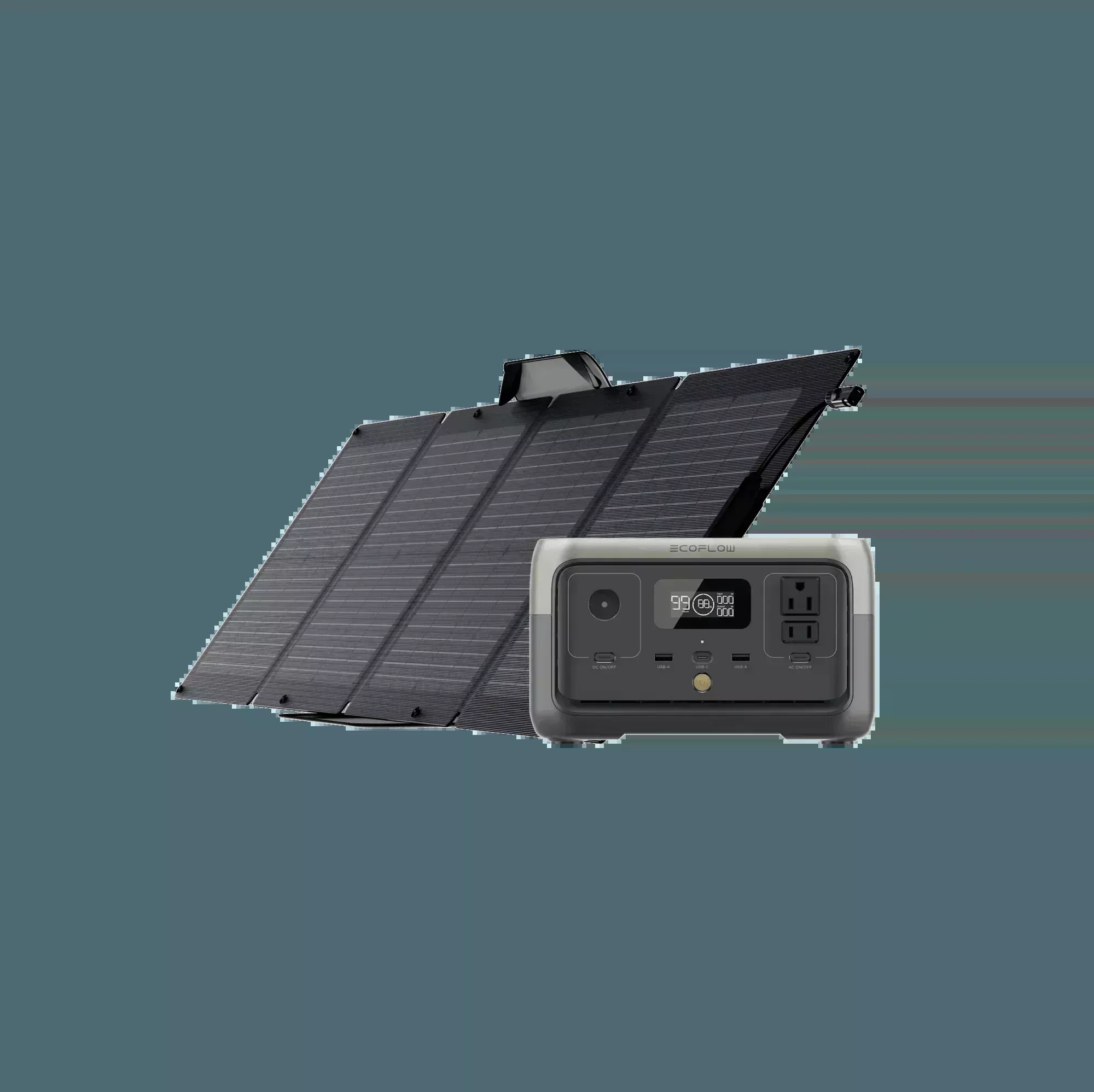 EcoFlow RIVER 2 Pro + 1*110W Portable Solar Panel