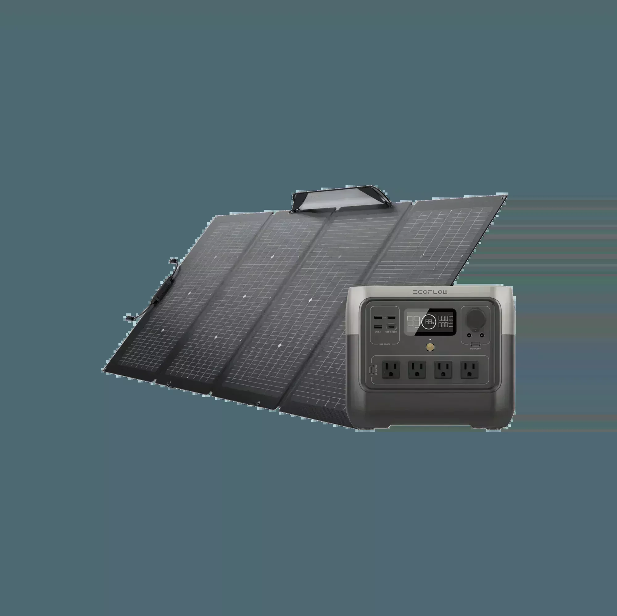 EcoFlow RIVER 2 Pro + 1*220W Portable Solar Panel