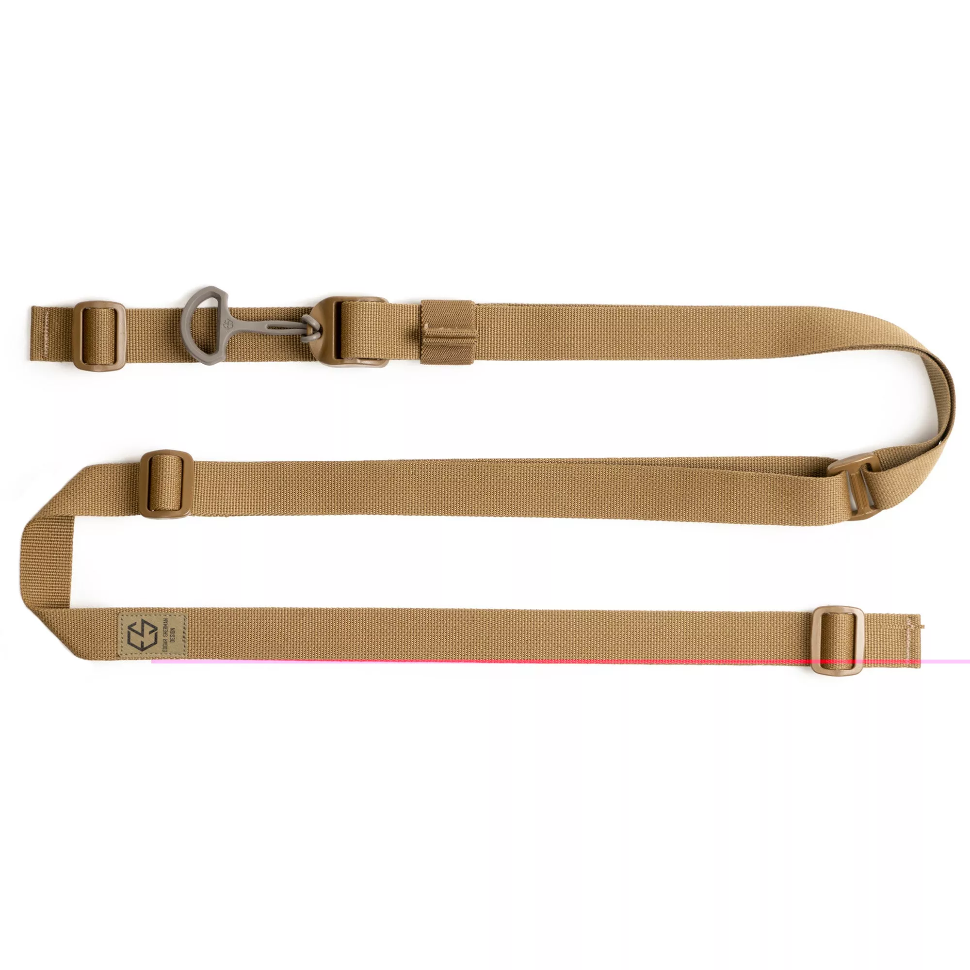 Edgar Sherman Design Rifle Sling – Coyote Brown, Quick-Adjust Lightweight 1-inch Webbing, ESD-SL-CB
