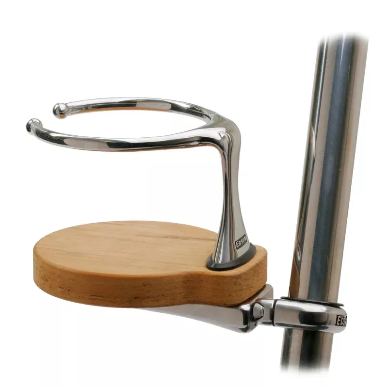 Edson Clamp-On Drink Holder – Single – Teak