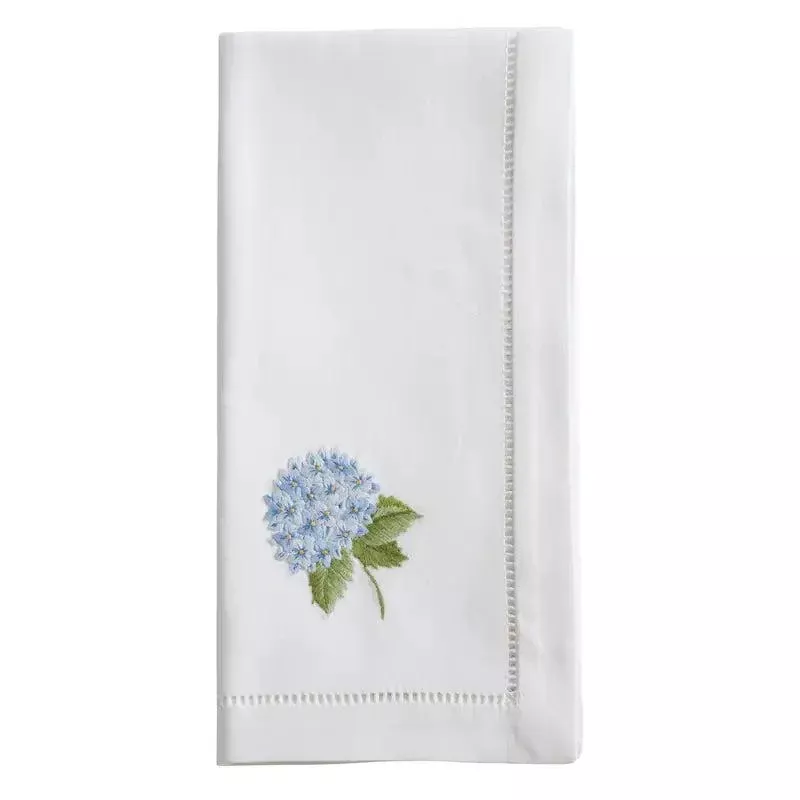 Embroidered Cotton Hemstitch 20" Napkins