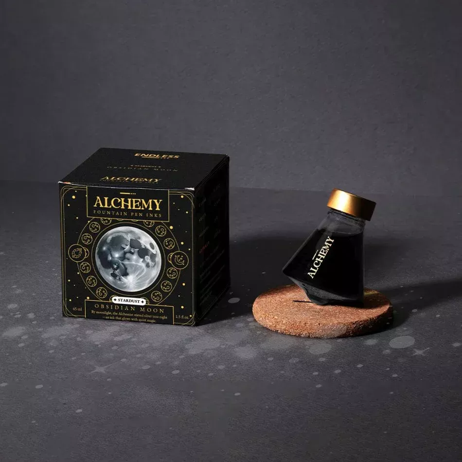 Endless Alchemy Ink Obsidian Moon 45mL Bottled Ink