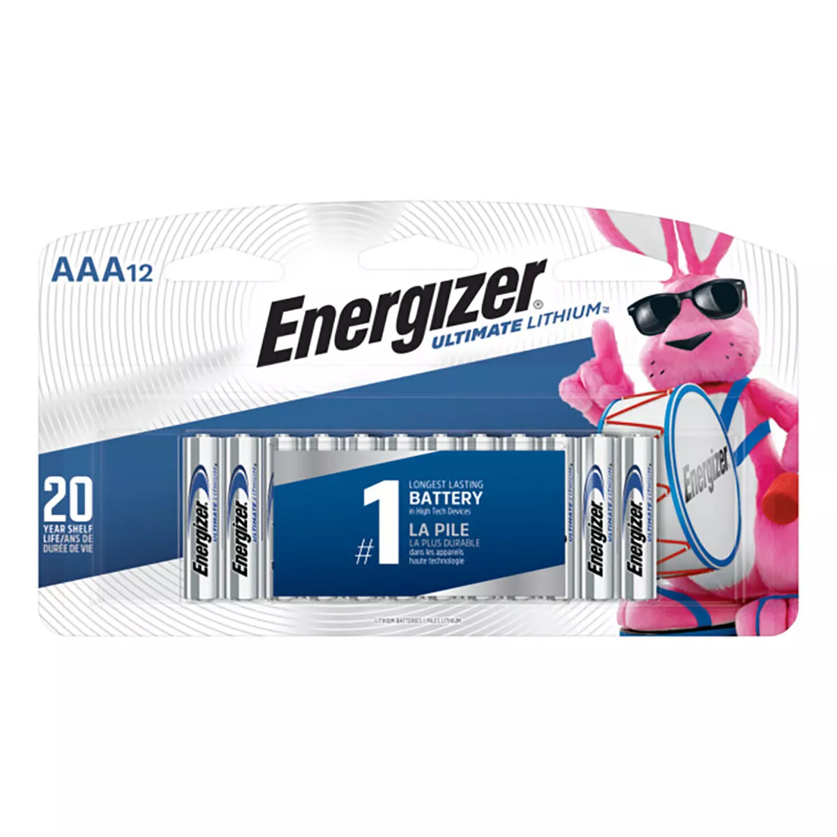 Energizer Ultimate Lithium AAA Batteries, 12-pack