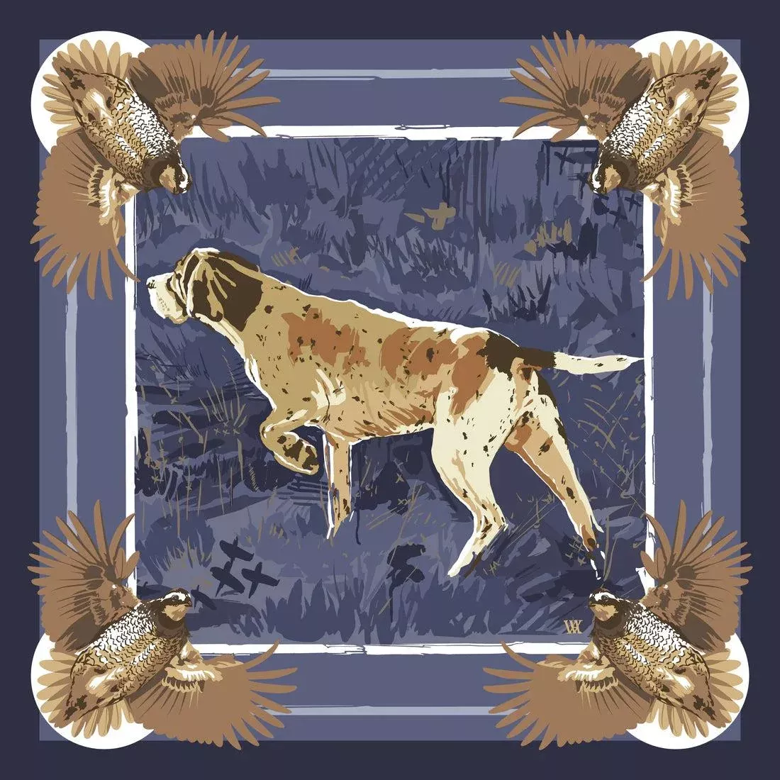 English Pointer Pocket Squares