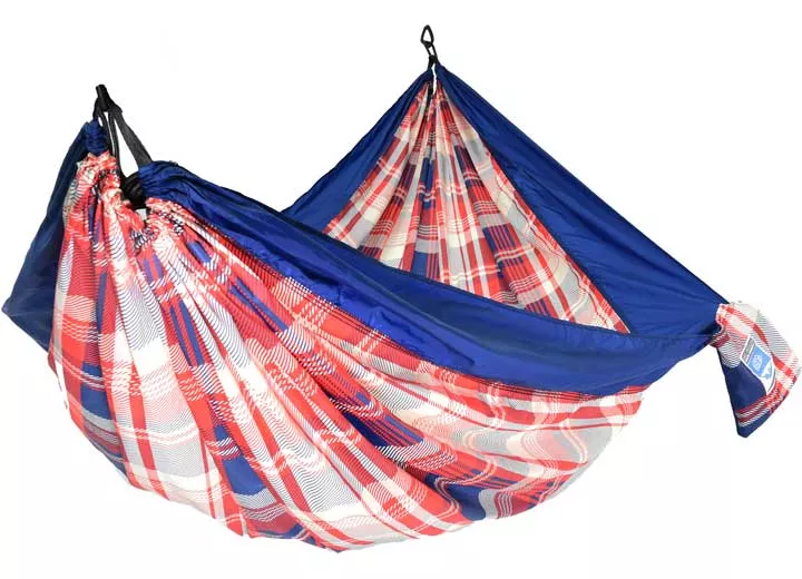 Equip 1 Person Travel Hammock, Plaid• 97197