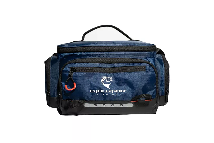 Evolution Outdoors Blue 3600 Smallmouth Soft Tackle Bag – 3 Trays Included