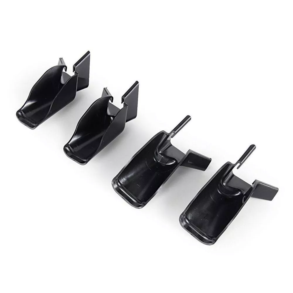 Extended Gutter Spout, Black, 4-Pk