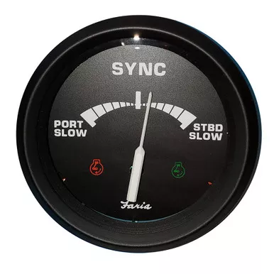 Faria Beede 4 Inch Dual Engine Synchronizer Gauge