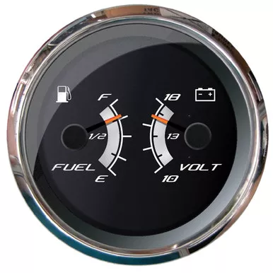 Faria Beede Platinum 4" Fuel and Volt Gauge