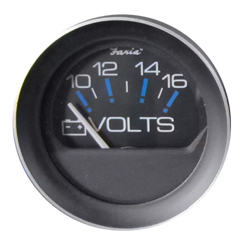 Faria Coral 2″ Voltmeter (10-16 VDC)