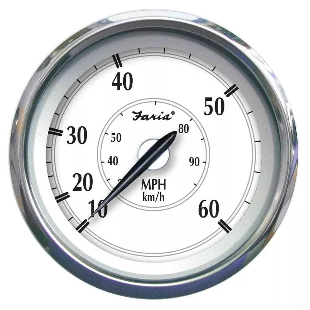 Faria Newport SS 4″ Speedometer – 0 to 60 MPH