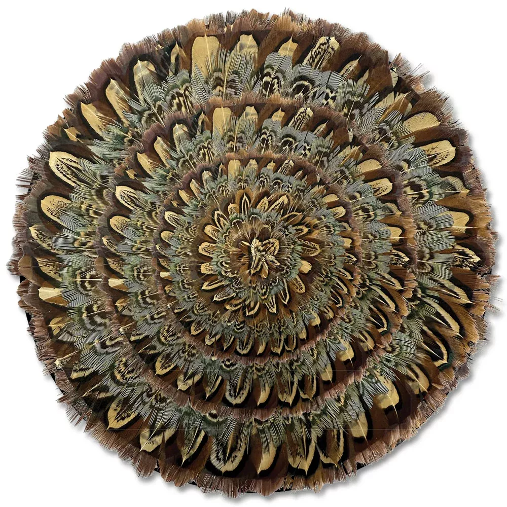 Feathered Lodge Collection Pheasant Feather Placemat