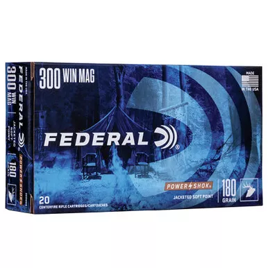 Federal 300WBS PowerShok 300WM 180 GR JSP 20 Rounds