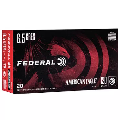 Federal AE65GDL1 American Eagle 6.5 GRendel 120 GR OTM 20 Rounds
