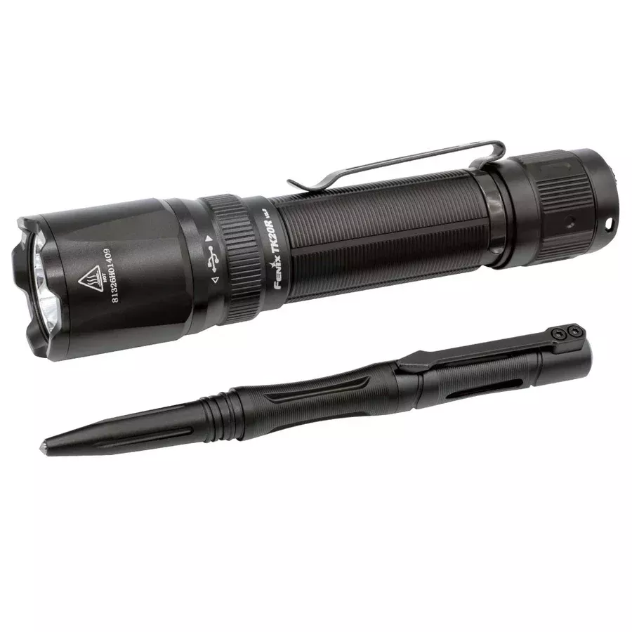 Fenix TK20R V2.0 Rechargeable Tac Flashlight with T5 Pen Gift Set