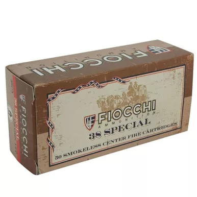 Fiocchi 38CA SD 38 Special 158 GR LRN 50 Rounds