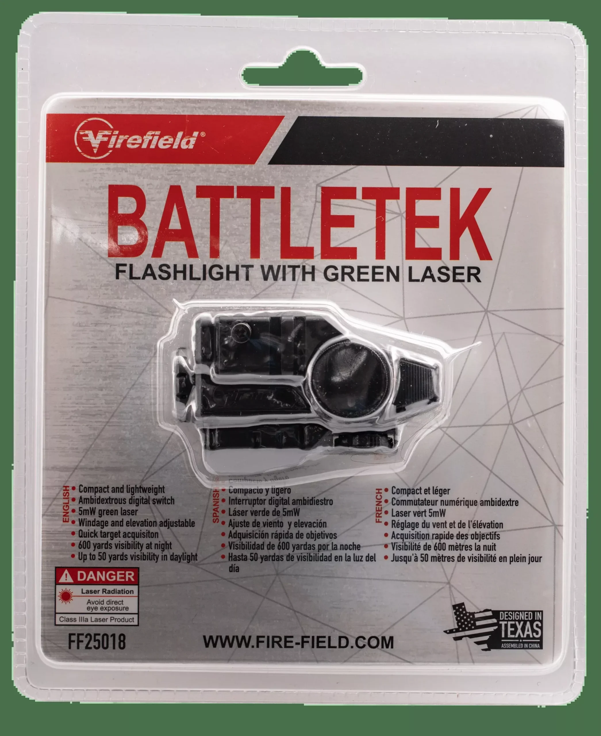 Firefield Battletek, Firefield Ff25018 Battle Tek Wl W/grn Las