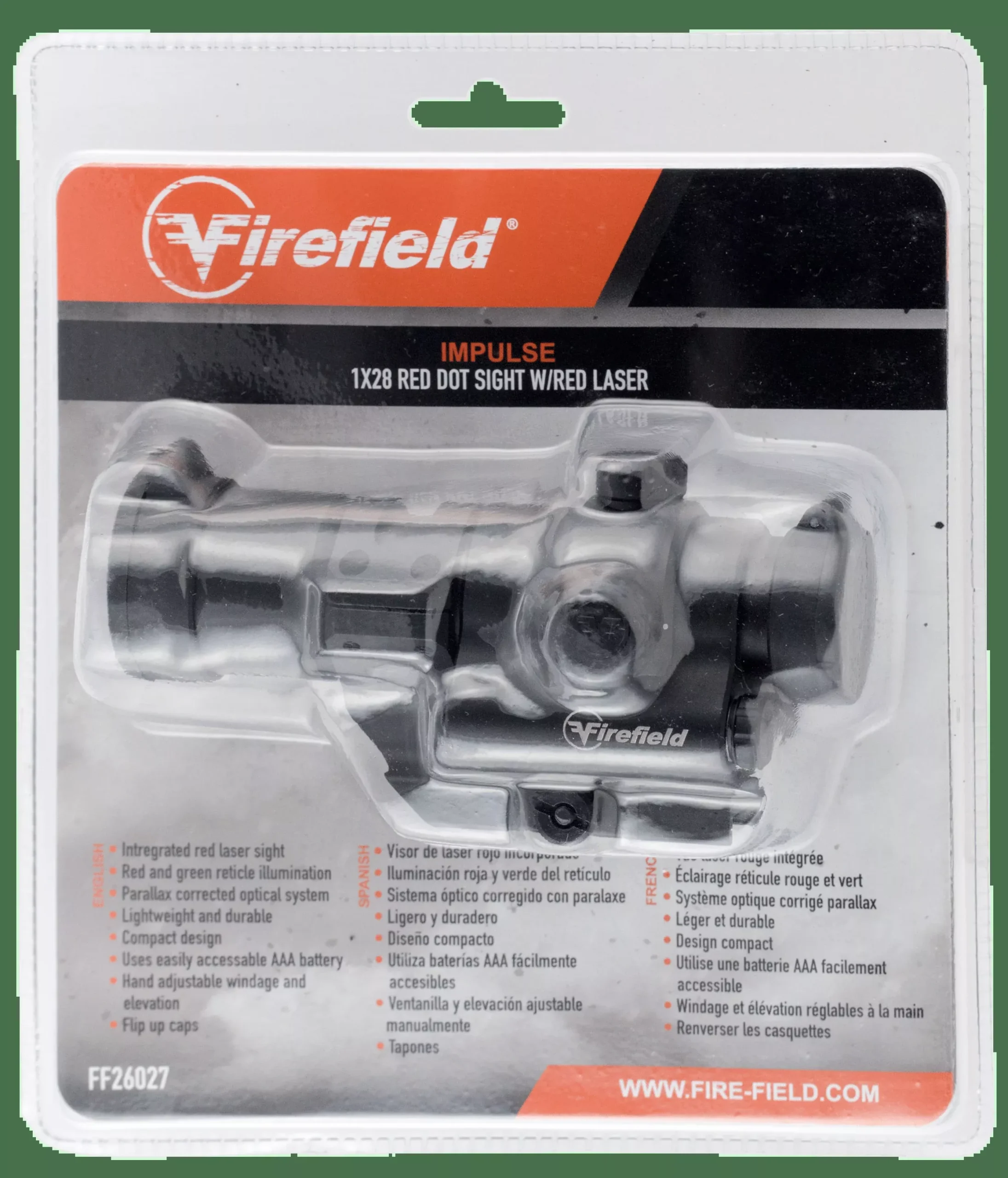 Firefield Impulse, Firefield Ff26027 Impulse 1×28 Red Dot W/las Red