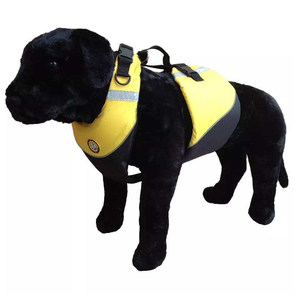First Watch Flotation Dog Vest – Hi-Visibility Yellow – Large