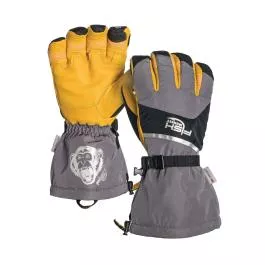 Fish Monkey Yeti Series Full Finger Glove - Grey/Black - L