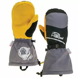Fish Monkey Yeti Series Mitten Ice Glove - Grey/Black - L