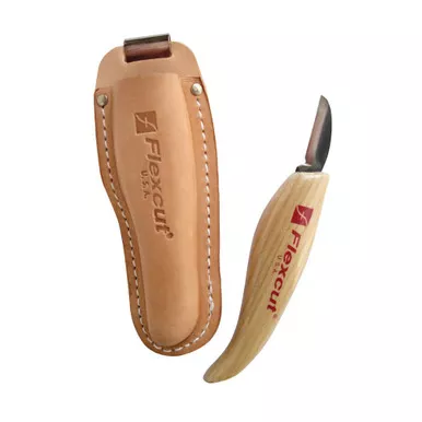 FLEXCUT Hip Knife With Leather Sheath (KN30)