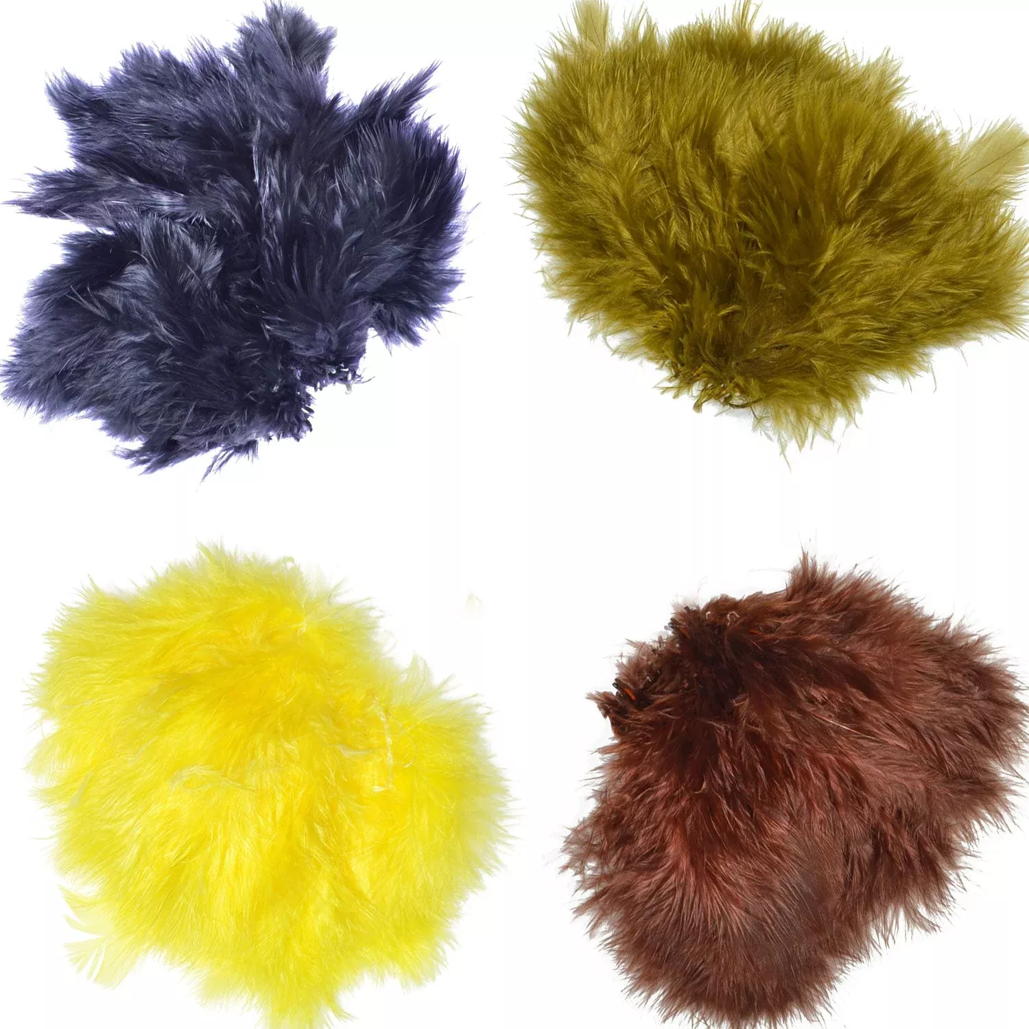 Fly Tying Materials – Select Woolly Bugger Marabou Standard Colors – 1/8 Ounce