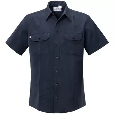 Flying Cross 8200 Men's Button-Front Cross FR Woven Shirt, LAPD Navy