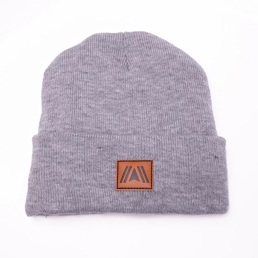Forged 4×4 Sanded Leather Logo Beanie