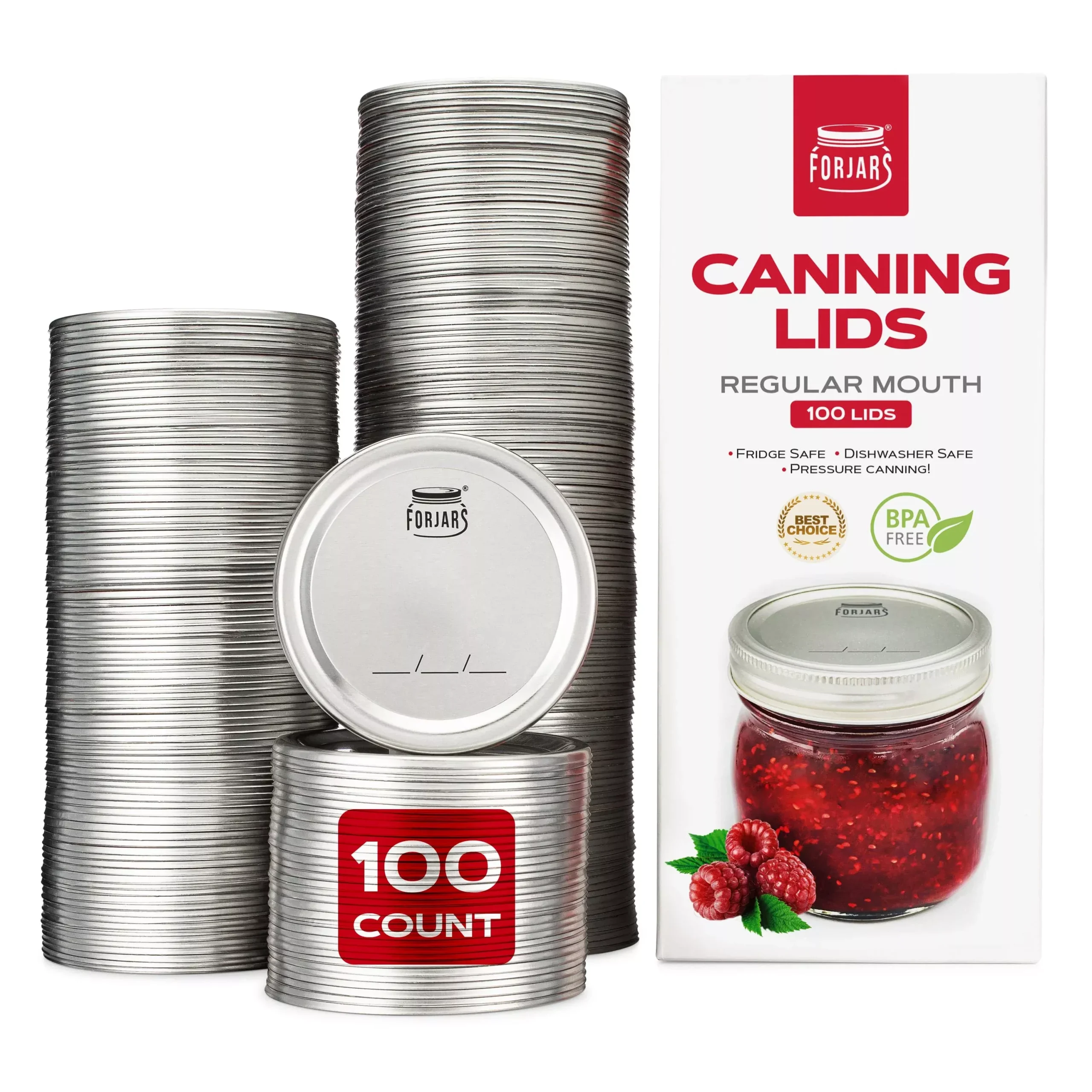 ForJars – 100 Regular Mouth Canning Lids