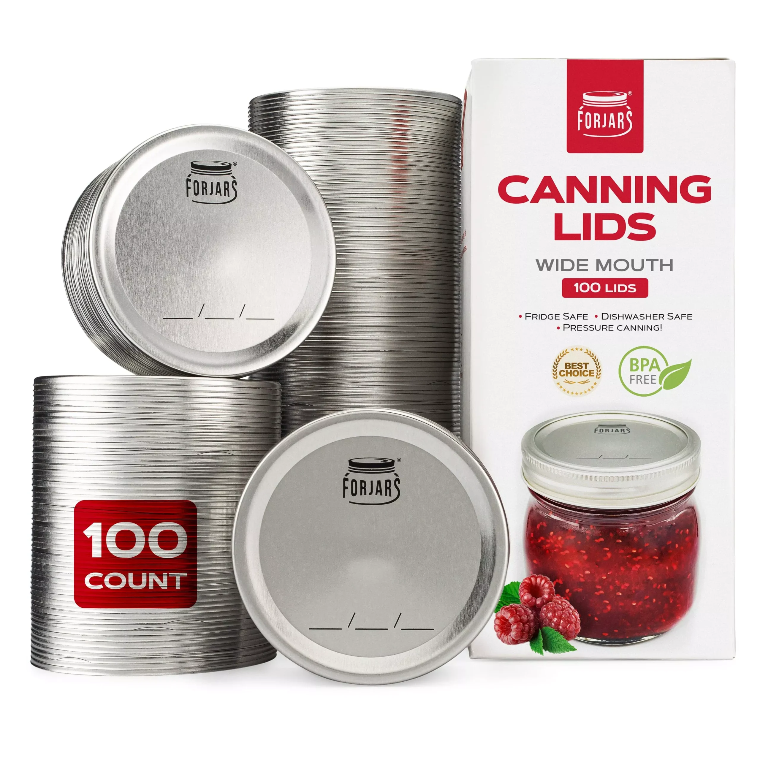 ForJars – 100 Wide Mouth Canning Lids