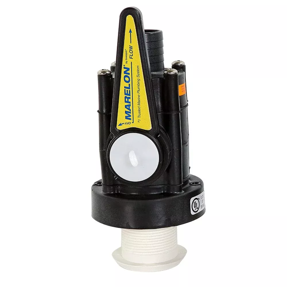 Forspar Marelon Full-Flow Seacock & 3/4″ Mushroom Through-Hull