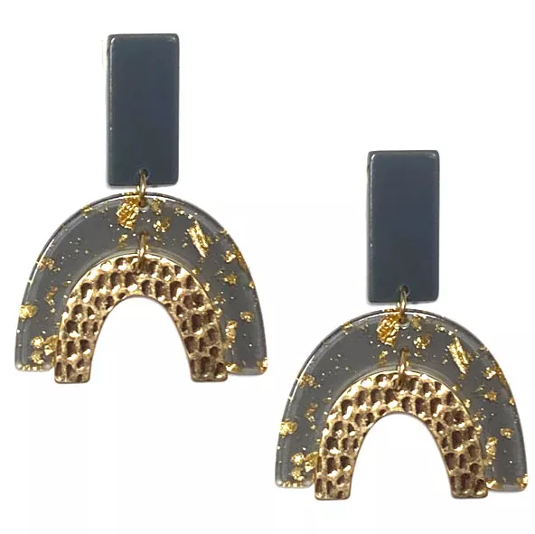 Fouray Fashion Grey Earrings #E163GRY