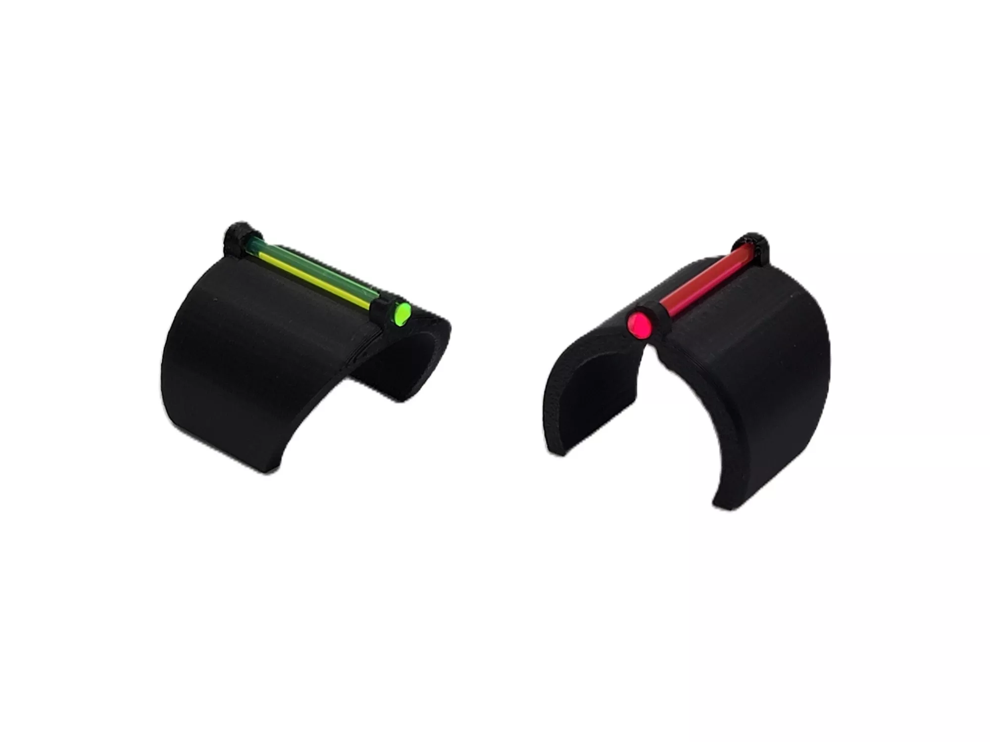 Fox 2 Industries Fiber Optic Clip On Sight - 12ga - Red - 2 Pack