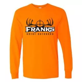 Frank's Unisex Heavy Duty Cotton LS Tee - Safety Orange - M