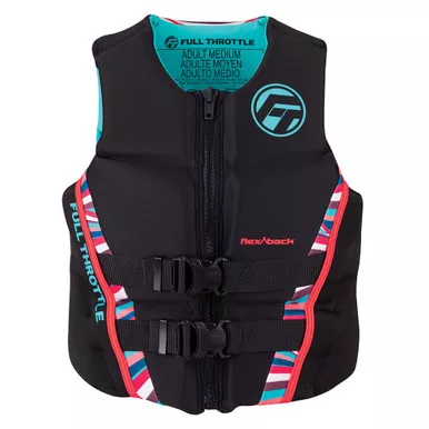 Full Throttle Women's XS Rapid-Dry Life Jacket, Pink