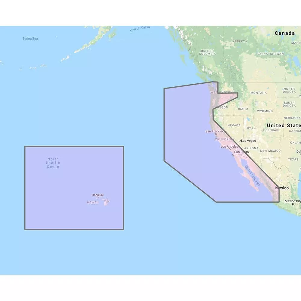 Furuno U.S. West Coast, Hawaii & Baja Mexico - Vector Chart, Standard Resolution Satellite Photos for Baja Mexico - Unlock Code - MM3-VNA-024
