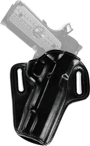 Galco Concealable Belt Hlstr – Rh Leather 1911 5″ W/ Rail Bl