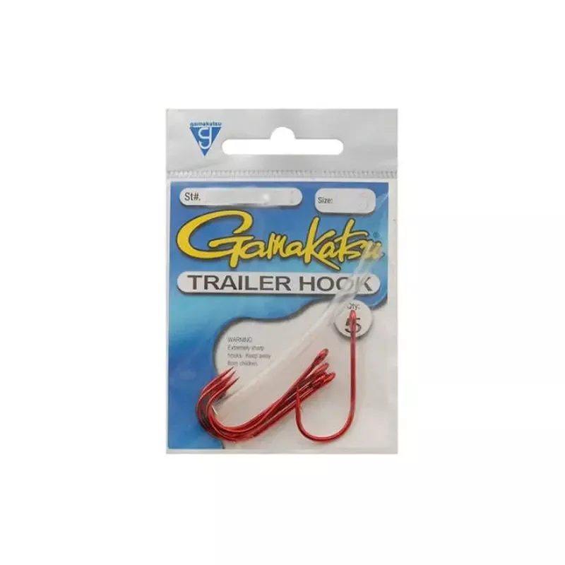 Gamakatsu Red Trailer Hook 1/0