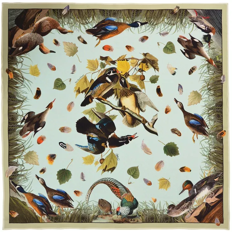 Gamebird Duck Duck Pheasant Silk Scarf