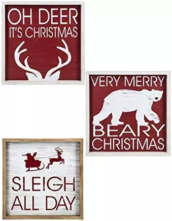 Ganz Framed Wall Plaques – Red And White #EX29866