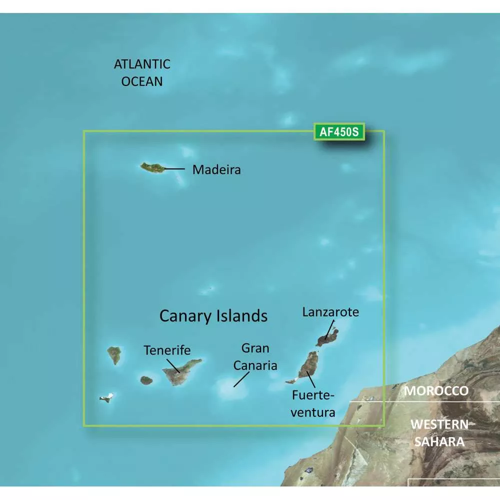 Garmin BlueChart g3 Vision HD - VAF450S - Madeira & Canary Islands - microSD /SD- 010-C0750-00