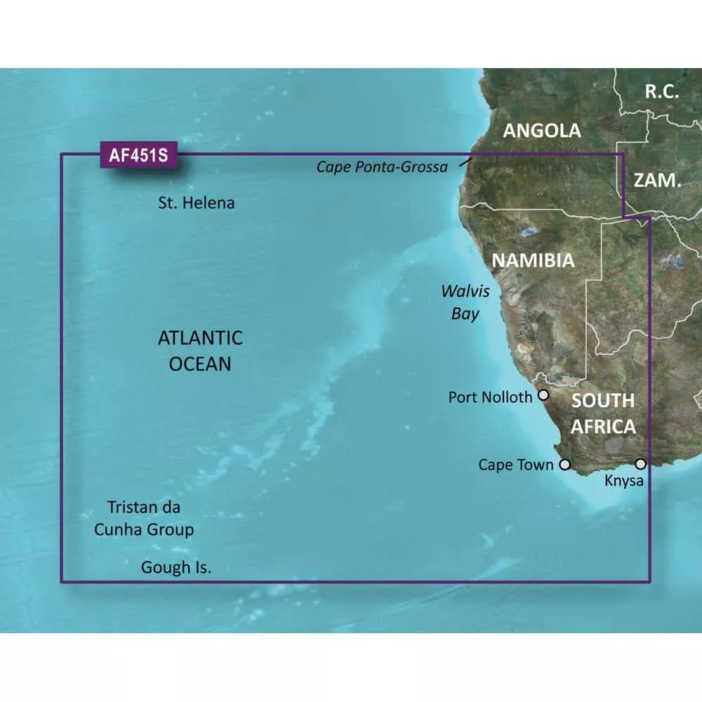 Garmin BlueChart g3 Vision HD - VAF451S - Namibia - Knysna, SA - microSD /SD- 010-C0751-00