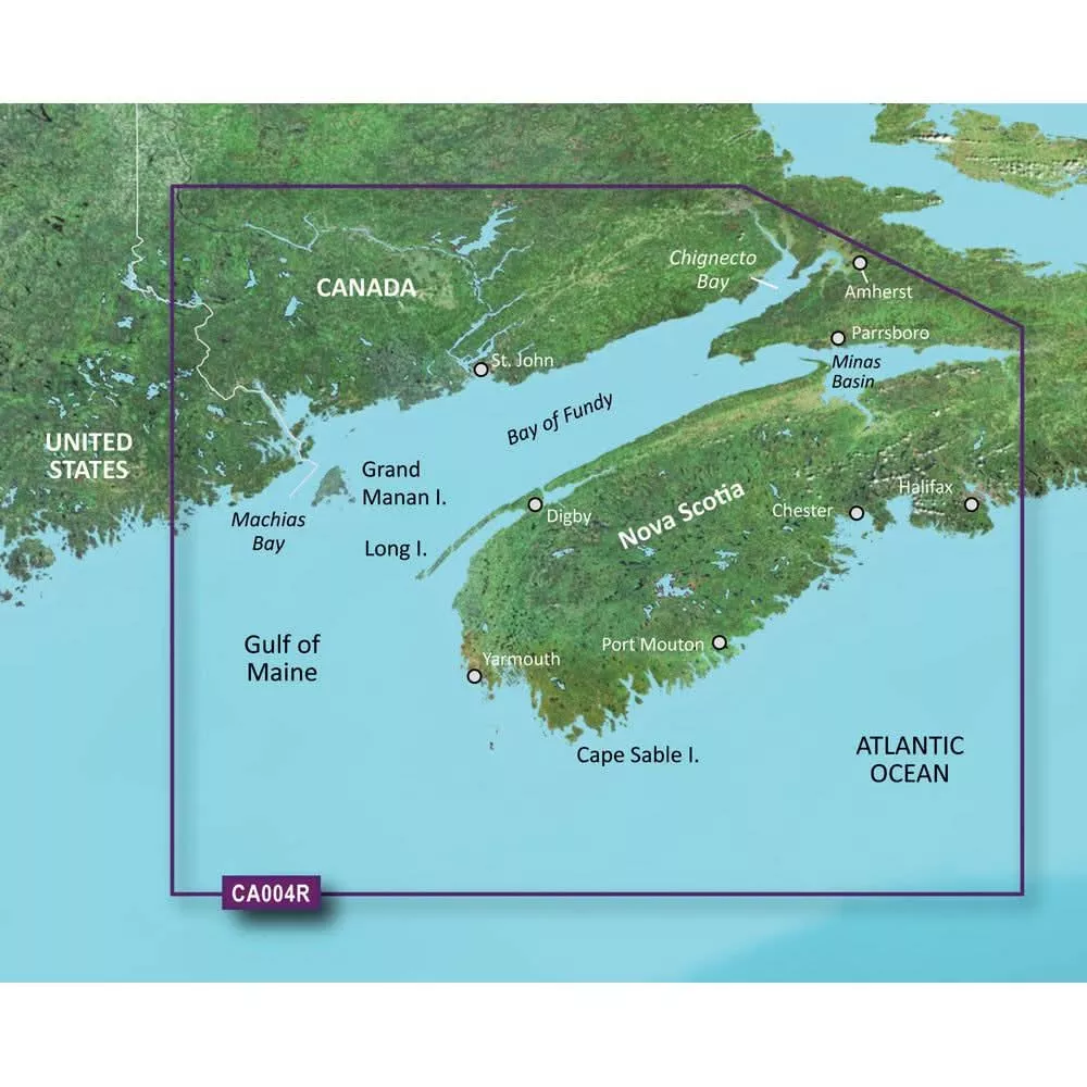Garmin BlueChart g3 Vision HD - VCA004R - Bay of Fundy - microSD /SD- 010-C0690-00