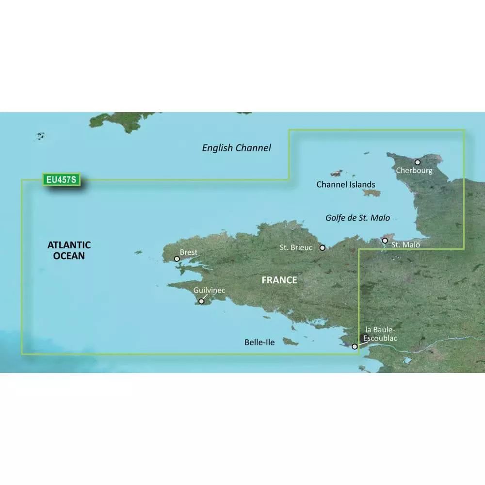 Garmin BlueChart g3 Vision HD - VEU457S - Bretagne - microSD /SD- 010-C0801-00