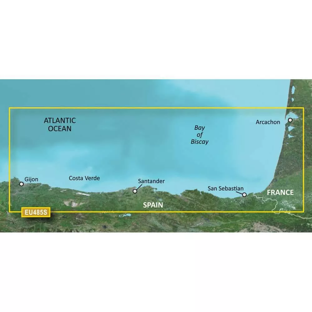 Garmin BlueChart g3 Vision HD - VEU485S - Fuenterrabia to Gijon - microSD /SD- 010-C0829-00