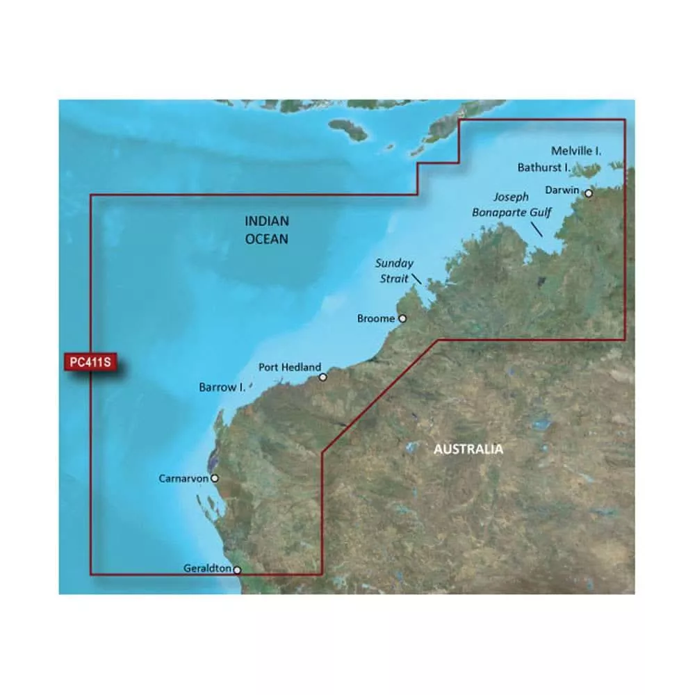 Garmin BlueChart g3 Vision HD - VPC411S - Geraldton - Darwin - microSD /SD- 010-C0869-00