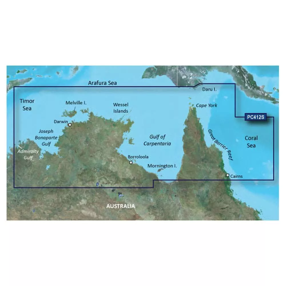 Garmin BlueChart g3 Vision HD - VPC412S - Admiralty G. WA - Cairns - microSD /SD- 010-C0870-00