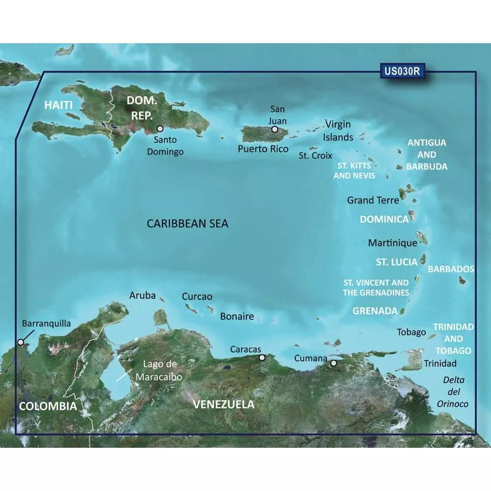 Garmin BlueChartg2 HD - HXUS030R - Southeast Caribbean - microSD /SD- 010-C0731-20
