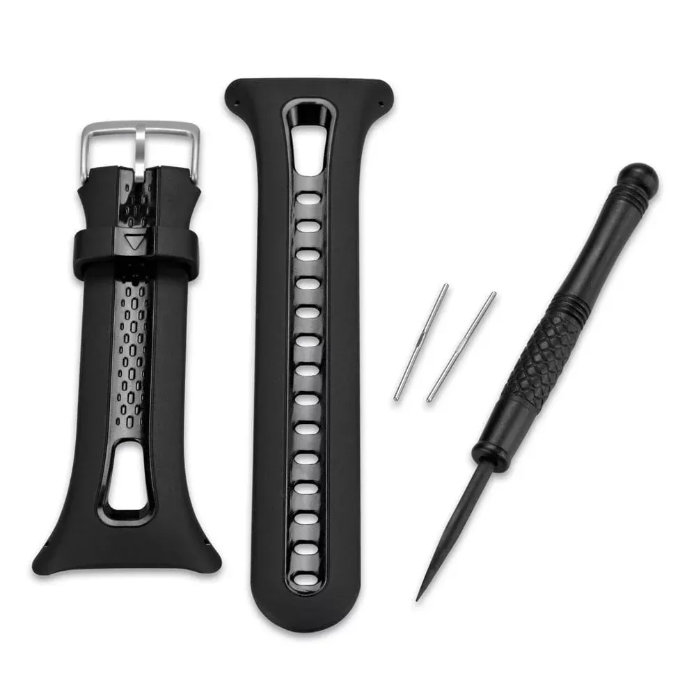 Garmin Replacement Band f/Forerunner 10 & 15 – Black – Large